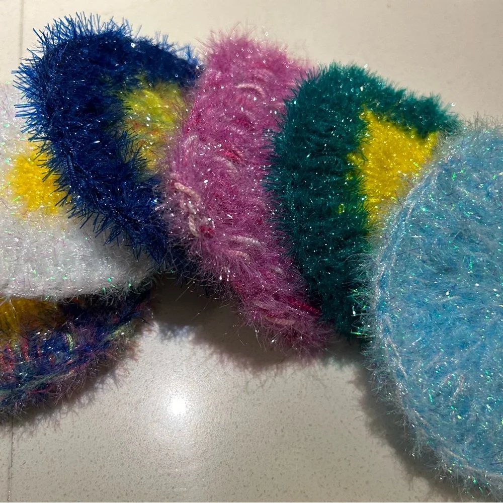 Crochet Korean Dish Scrub Sponge : Set of 2